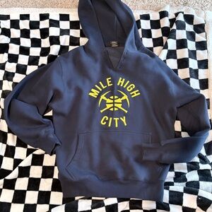Signature Navy Hoodie with Yellow Mile High City Logo